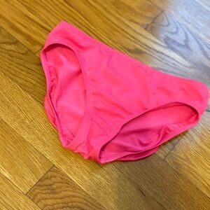 Girls Lands' End Bright Pink Bikini Bottom